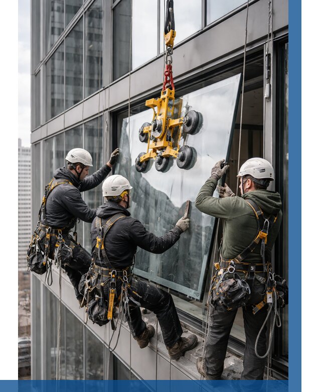 Фасадное остекление зданий под ключ в Кирове-Чепецке от 10874 р. | ВЫСОТНИК-Крв