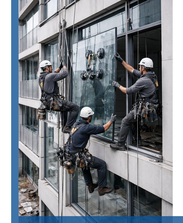 Фасадное остекление и монтаж витражей зданий в Кирове-Чепецке под ключ