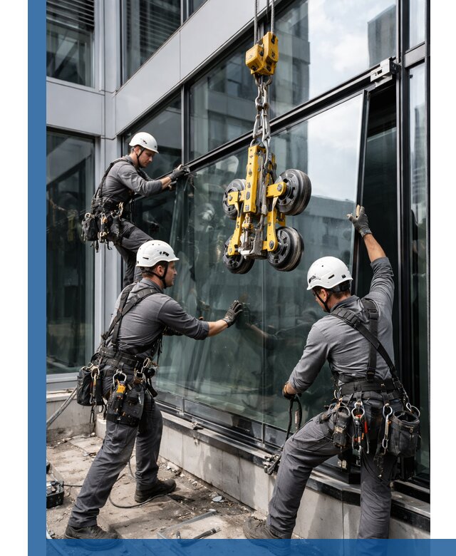 Структурное остекление фасадов в Кирове-Чепецке монтаж и обслуживание