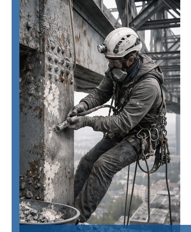 Удаление старой краски с металлических конструкций в Кирове-Чепецке