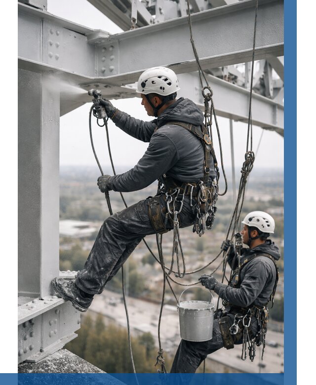 Покраска металлоконструкций на высоте в Кирове-Чепецке 381 р |ВЫСОТНИК-Крв