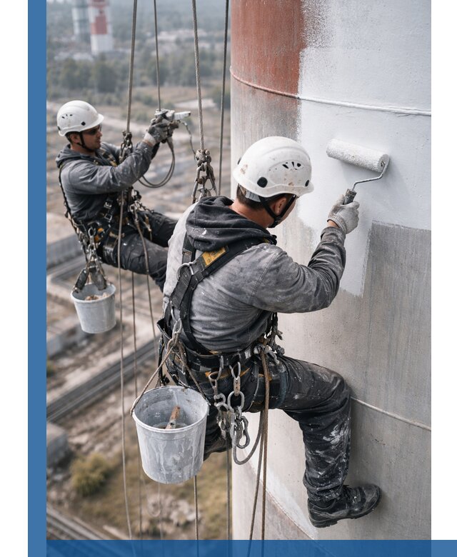 Покраска дымовых труб в Кирове-Чепецке: антикоррозийная защита и восстановление