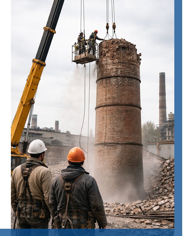 Демонтаж дымовой трубы в Кирове-Чепецке от 97866 р. | ВЫСОТНИК-Крв, смета