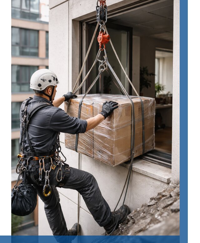 Подъем груза через окно в Кирове-Чепецке от 4893 р. | ВЫСОТНИК-Крв