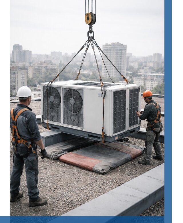 Подъем груза на крышу в Кирове-Чепецке от 5437 р. | ВЫСОТНИК-Крв заказать