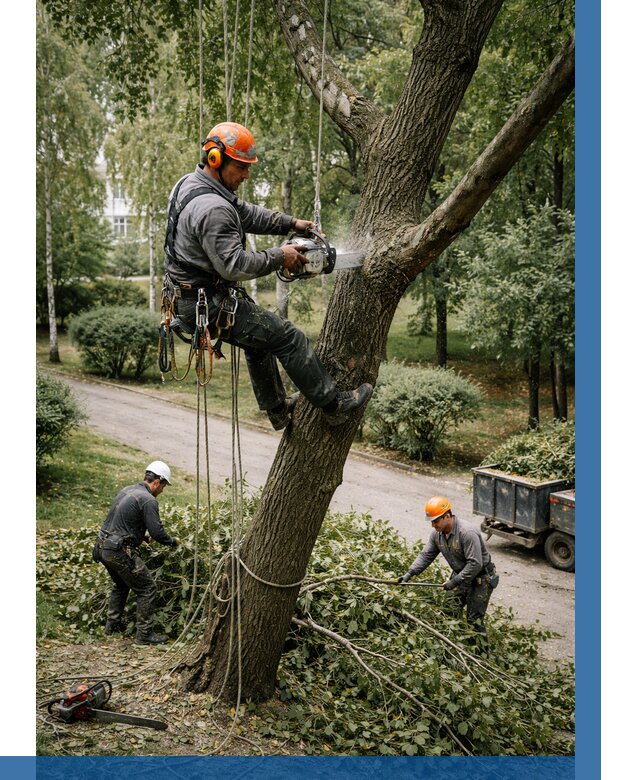 Кронирование деревьев в Кирове-Чепецке от 7068 р. | ВЫСОТНИК-Крв