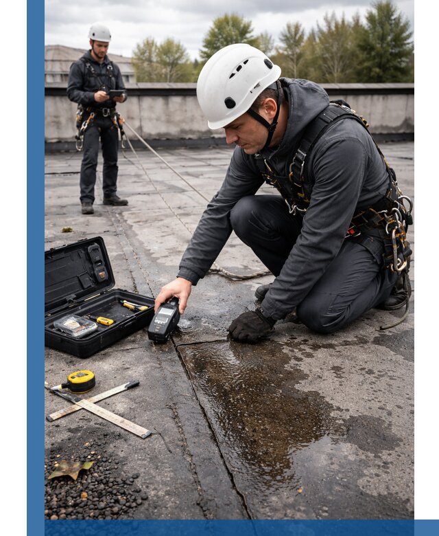 Обследование кровли на протечки и выявление дефектов в Кирове-Чепецке