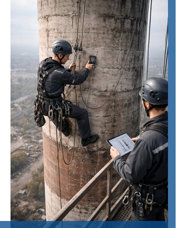 Обследование дымовой трубы в Кирове-Чепецке от 8699 р. | ВЫСОТНИК-Крв