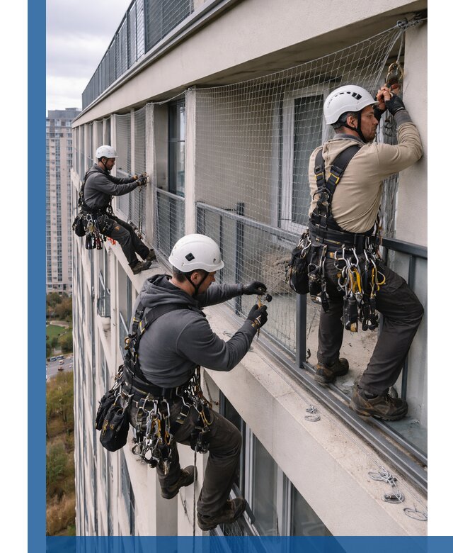 Профессиональный монтаж защитной сетки от птиц в Кирове-Чепецке