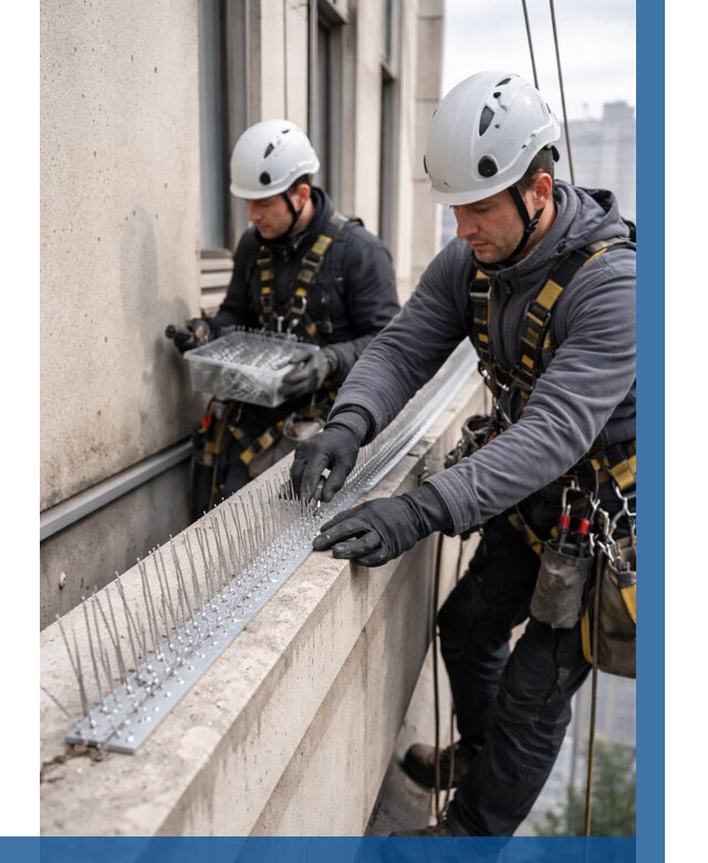 Установка шипов от птиц в Кирове-Чепецке от 924 р. | ВЫСОТНИК-Крв